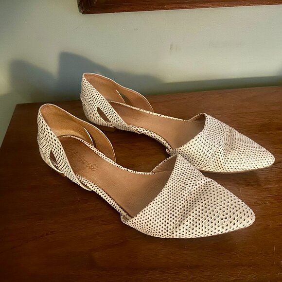 Madewell d'Orsay leather flat in Snake Spot size 7 - Picture 1 of 6